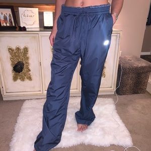 Vtg New Balance Navy Windbreaker Pants 